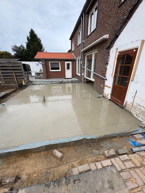 Betonvloer woning